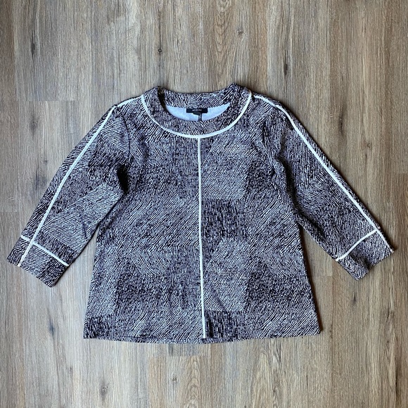 Alfani CrewNeck Texture Top - Picture 2 of 12